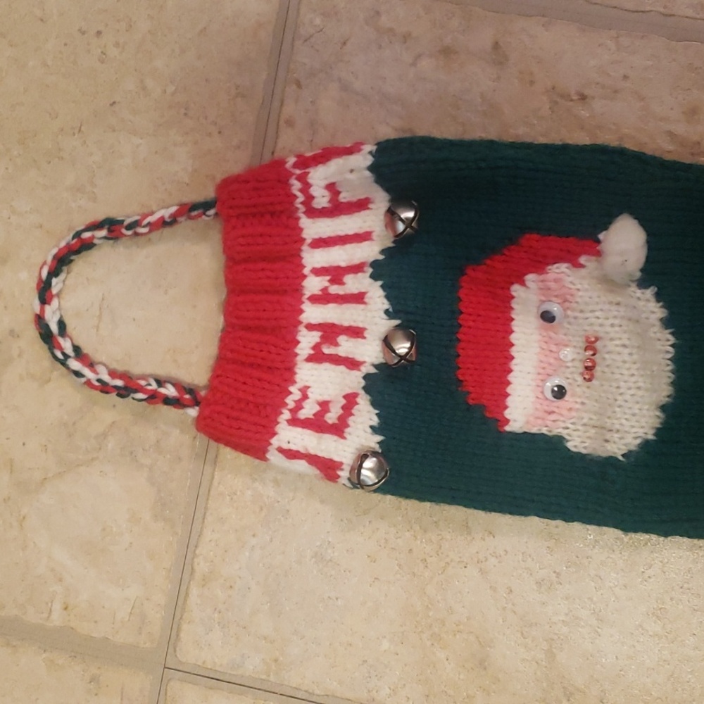 Hand knit Stocking - Picture 3 of 3